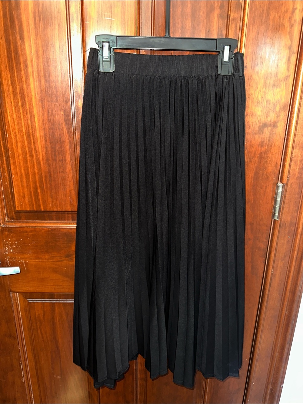 SHEIN Black Pleated Midi Skirt for Kids